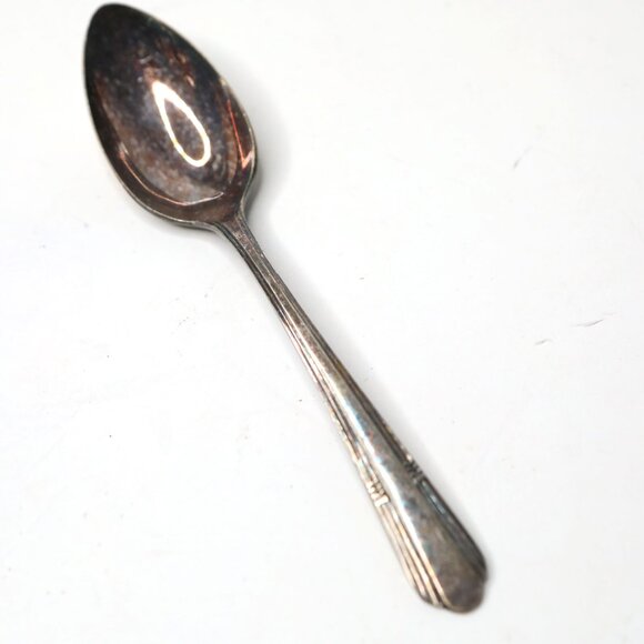 Andover Silverplate Spoon Antique 1930s Cutlery Craft Projects Collectable - Picture 1 of 7